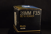 OBJECTIF Minolta 28mm / 3.5 MD